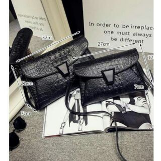 Túi CLUTCH cầm tay da cá sấu