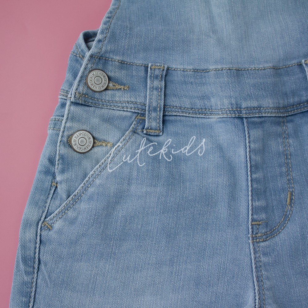 Yếm Jeans HM màu Xanh đen cho bé 4-5T