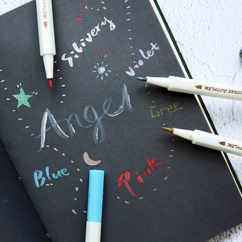 1 Bút Lông Viết Thư Pháp / Vẽ Tranh Màu Sắc Khác Nhau Với 10 Màu Khác Nhau A6965