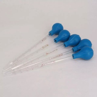 Pipet thủy tinh từ 1ml, 2ml, 3ml, 5ml, 10ml dài 20cm có quả bóp - ống hút dung dịch có chia vạch