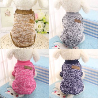 Áo len loại 1 lót nỉ bông dành cho chó mèo, thú cưng Classic. Đủ size