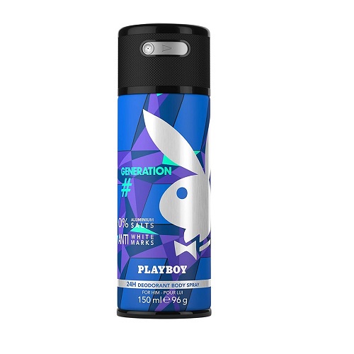 Xịt Khử Mùi PlayBoy Anti White Marks 24h Parfum Deodorant 150ml