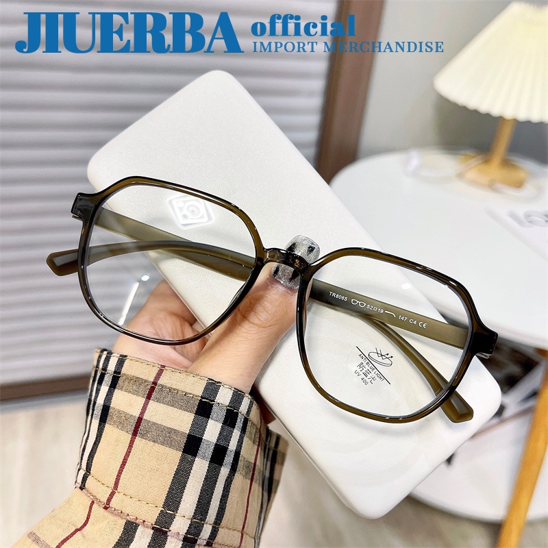 Mắt kính JIUERBA chống bức xạ ánh sáng xanh phong cách thời trang Hàn Quốc cho nam nữ