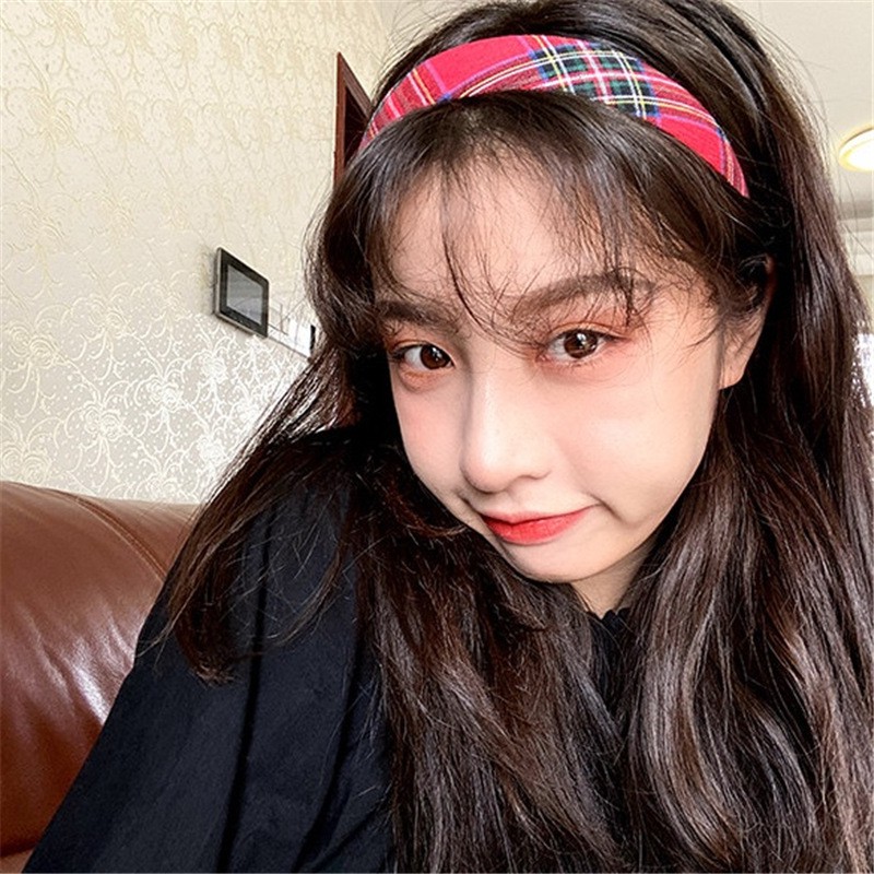 Băng đô cài tóc caro xinh xắn HOT TREND