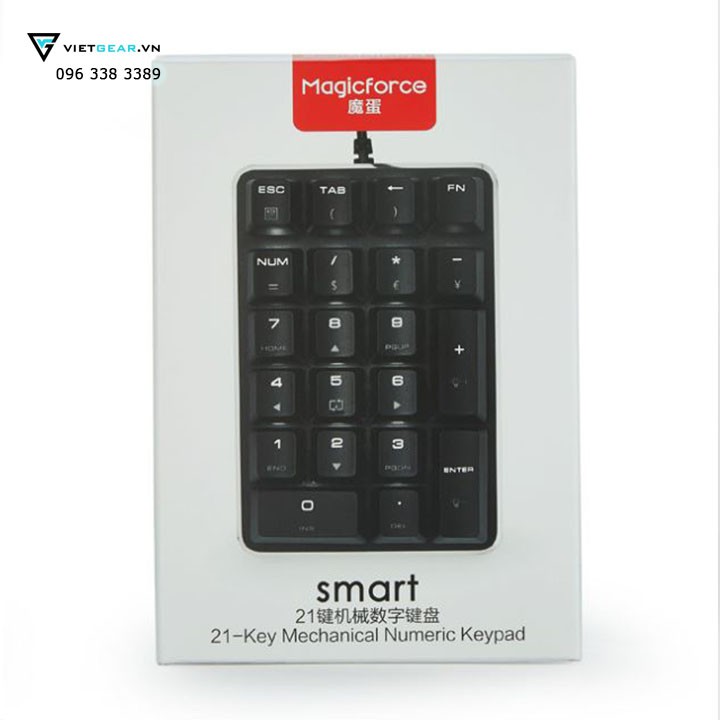 Bàn phím cơ Magicforce Numpad 21, gateron switch, có led | BigBuy360 - bigbuy360.vn