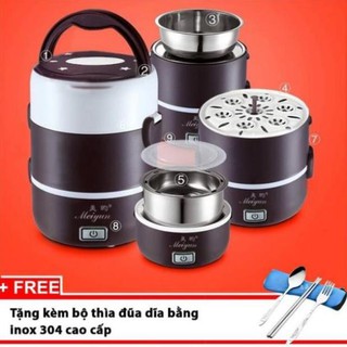 Sky123 hộp cơm cắm điện 3 tầng bino123