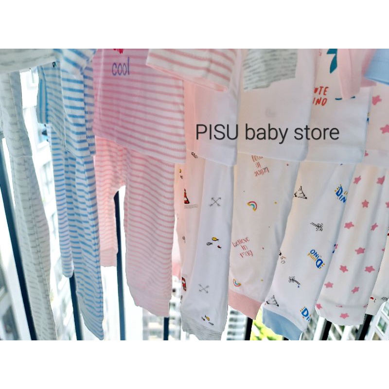 Moon -  Bộ cài chéo dài tay sơ sinh Moon petit cho bé 3-7kg