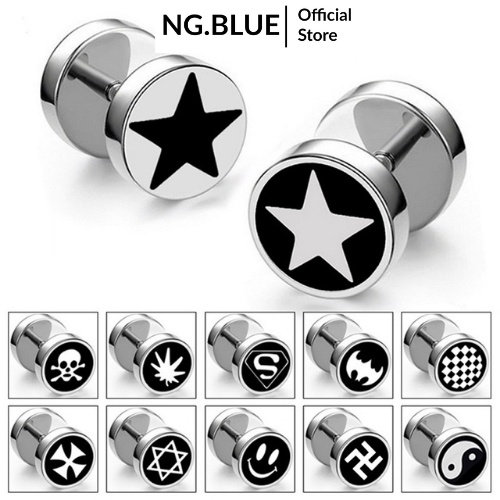 Khuyên tai hình măt cười cho nam và nữ (KT2).