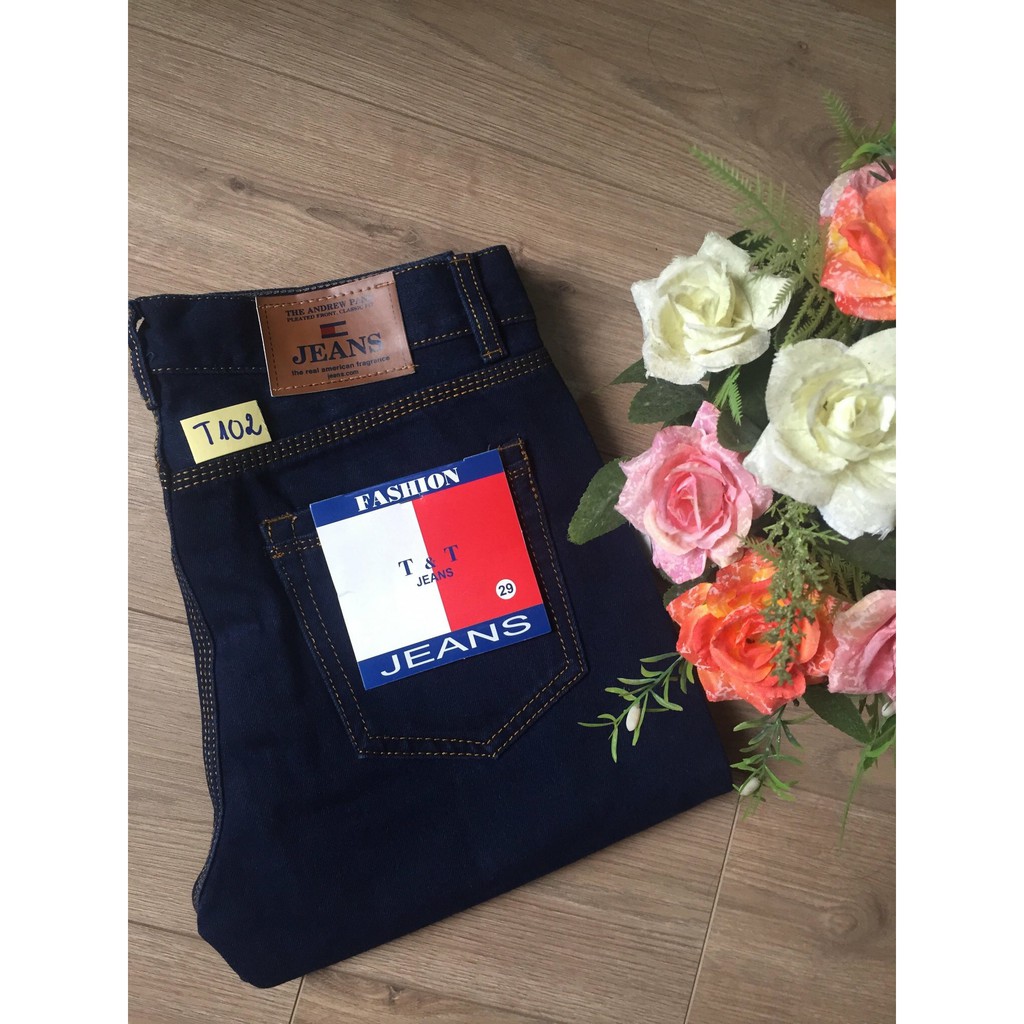 Quần jean nam j112 ông suông (xanh nhạt, đậm, đen) | BigBuy360 - bigbuy360.vn