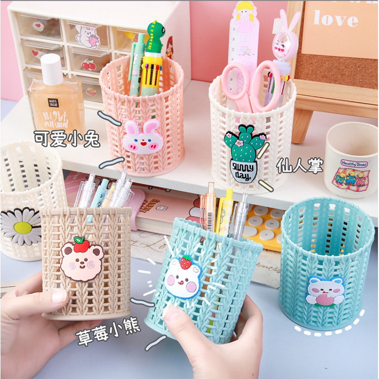 Ống đựng bút giỏ mây mini siêu cute BAG U OBMAY18