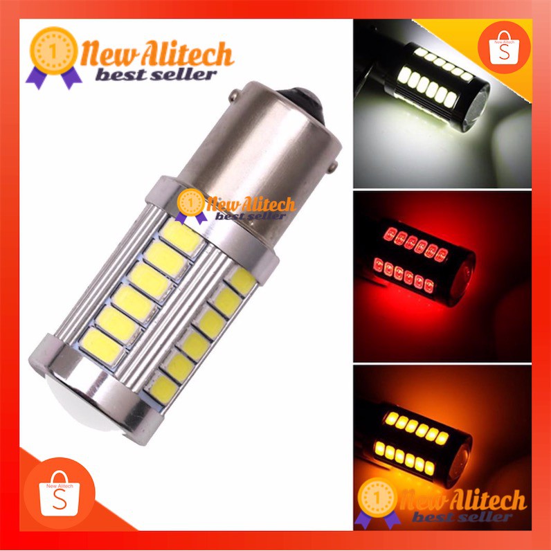 [1pc] Bóng đèn sương mù ô tô 1156 / 1157 LED 33smd 1156 BA15S 1157 BAY15D PY21W 7507 Bóng đèn cho ô 
