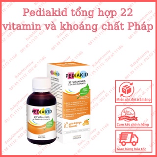 Pediakid tổng hợp 22 vitamin và khoáng chất Pháp