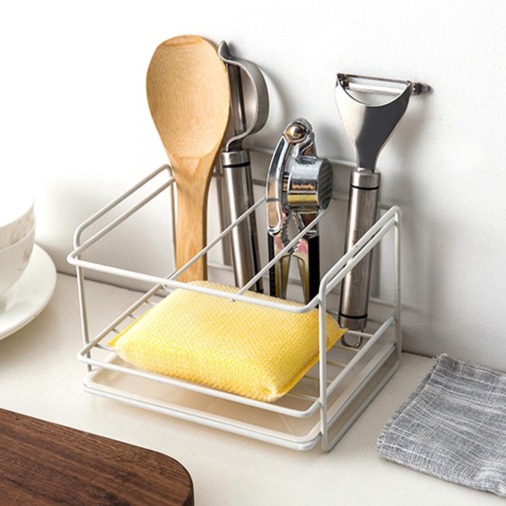 Giá Đỡ Bọt Biển / Xà Phòng Bằng Thép Gắn Bồn Rửa Nhà Bếp / Phòng Tắm