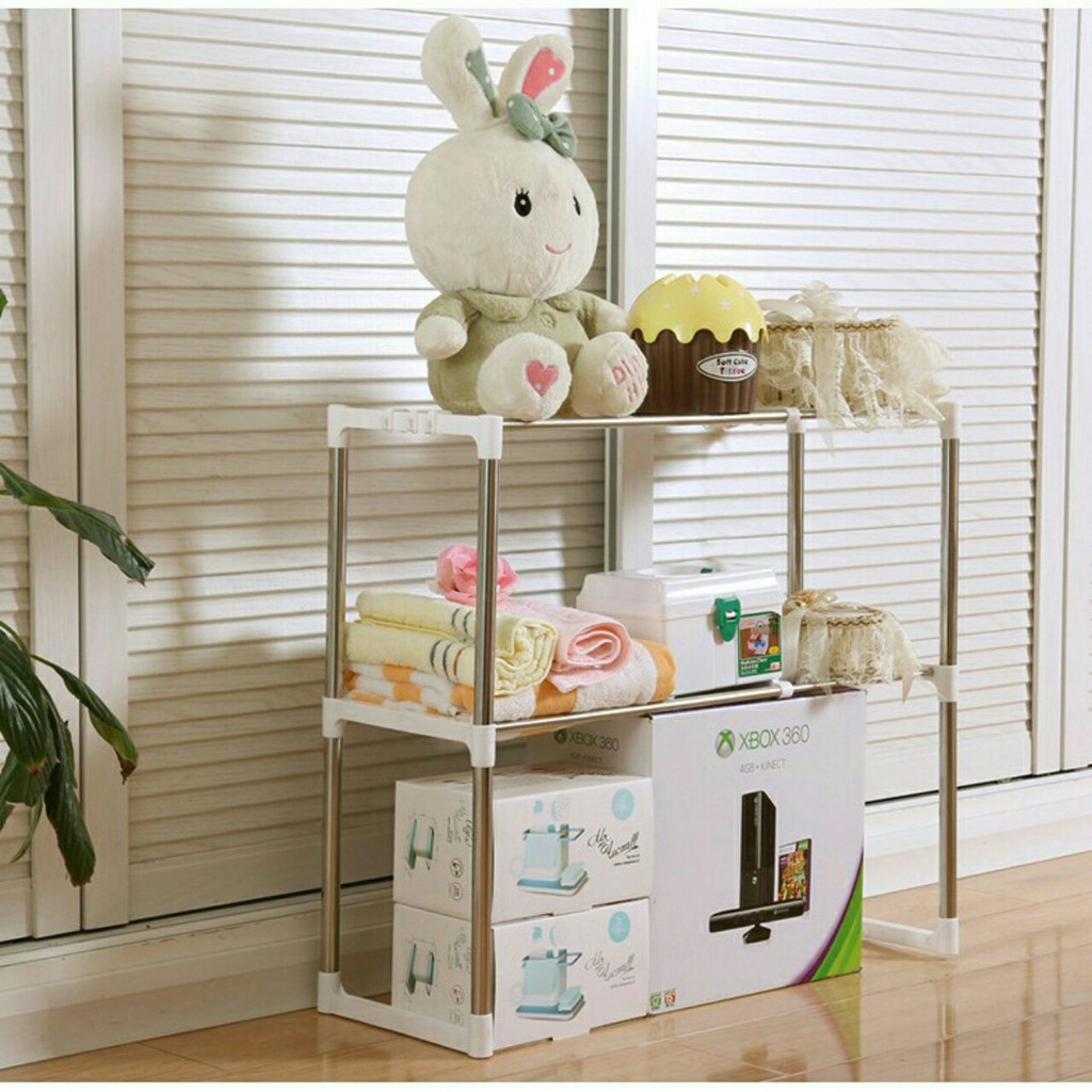 [ SALE TƯNG BỪNG]  Kệ để lò vi sóng tiết kiệm không gian 2 tầng.