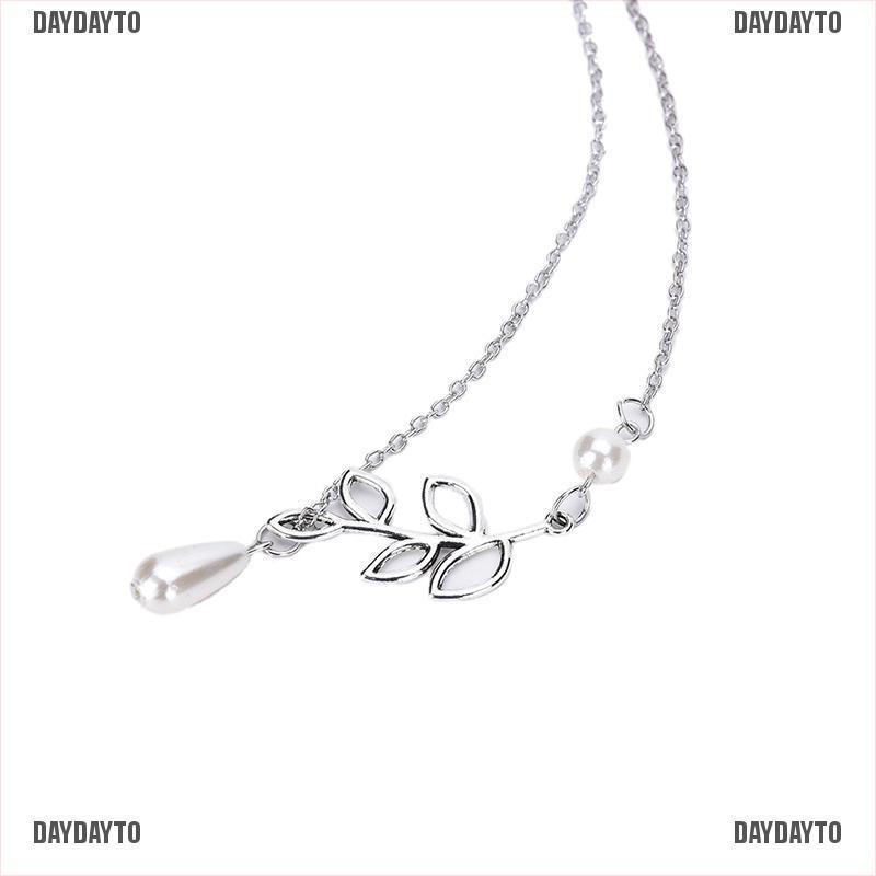 Dây Chuyền Mặt Đính Ngọc Trai Nhân Tạo Thời Trang