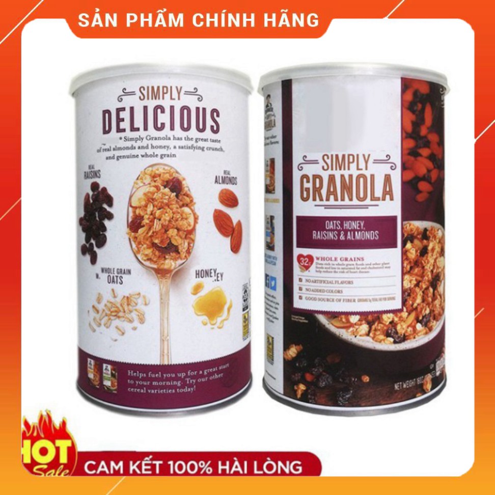 [BÁN SỈ] Ngũ Cốc Ăn Kiêng Hỗ Trợ Giảm Cân Simply Granola Dinh Dưỡng Siêu Ngon 454g  FREESHIP  Ngu Coc An Kieng