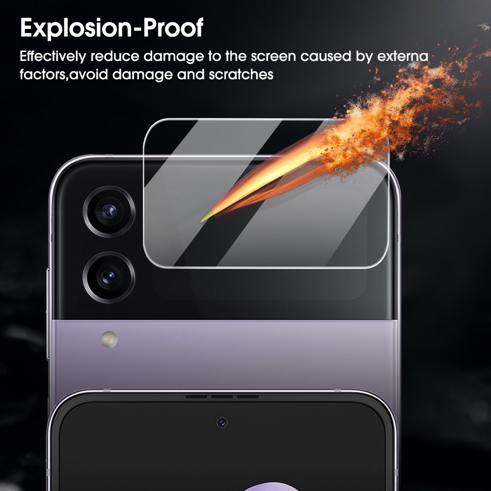 Kính Cường Lực HD Trong Suốt Bảo Vệ Ống Kính Máy Ảnh Sau Cho Samsung Galaxy Z Flip4