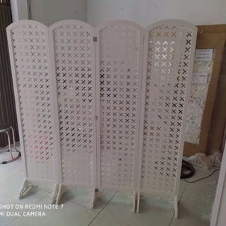 Bộ bình phong chữ X 4 tấm