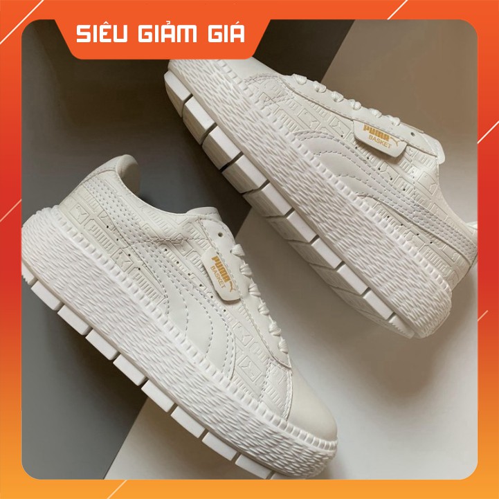 [BÁN CHẠY NHẤT SHOPEE] Giày Thể Thao Sneaker Nữ Ulzzang Fenty Full Trắng Đế Bệt Siêu Đẹp