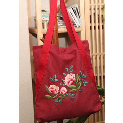 Combo Kit thêu tay trang trí DIY Bộ kit thêu Cherish túi tote Handmade  ZEN HANDMADE