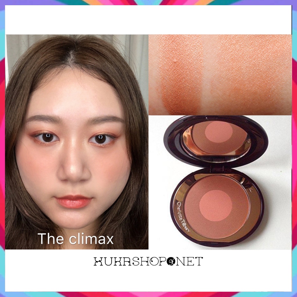 Phấn má hồng Charlotte Tilbury Cheek To Chic Blush sắc tố cao màu tự nhiên mềm và mịn bền màu lâu trôi 8g