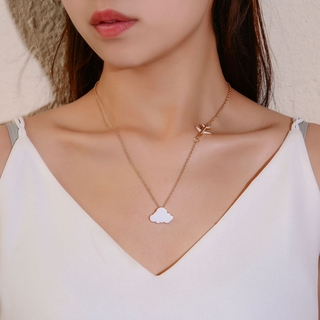 Vòng cổ kim loại mặt dây hình đám mây dễ thương cho nữ