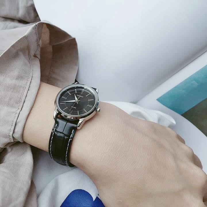 [Mã FARSBRT52 giảm 20% đơn từ 249K] Đồng hồ nữ dây da Casio LTP-1303L-1AVDF Standard Anh Khuê cao cấp