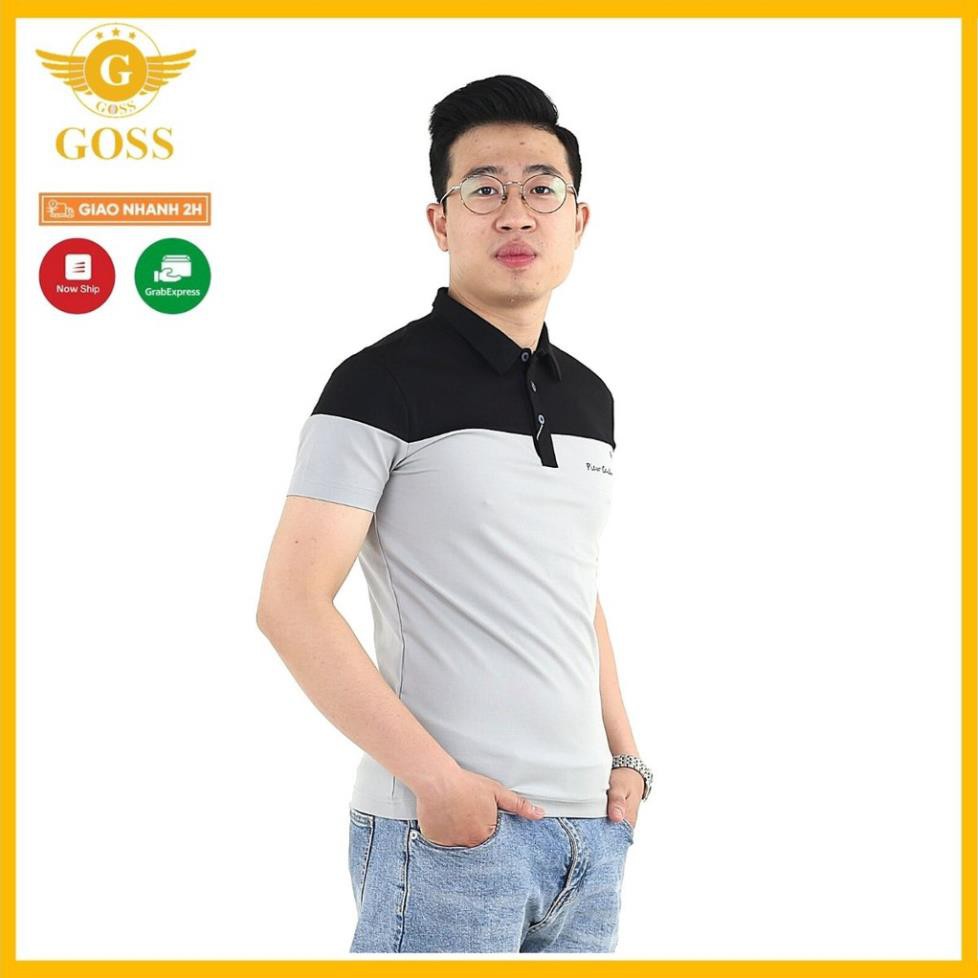 ⭐️HÀNG HIỆU⭐️Áo thun nam có cổ 2 màu - Áo phông polo nam cổ bẻ ngắn tay vải 100%cotton cao cấp chất mát GOSS . ༷