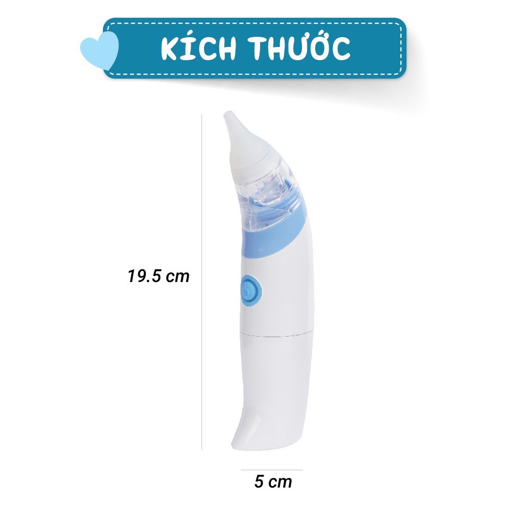 Máy hút mũi cho bé sơ sinh - 2 đầu hút Comfybaby - CF718 - vệ sinh mũi cho trẻ sơ sinh