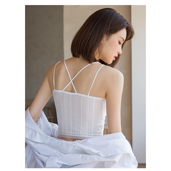 Áo Lót Ren - Áo Ngực Bra Ren 2 Dây Không Gọng Công Chúa Siêu Dễ Thương 995