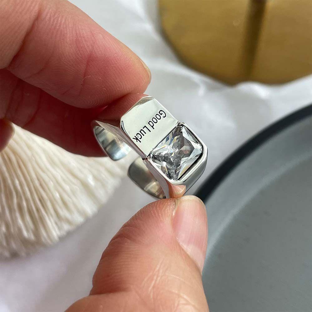 JARRED Nhẫn Hở Hình Bánh Sâm Panh May Mắn Phong Cách Hip Hop Thời Trang Dự Tiệc Cho Cặp Đôi