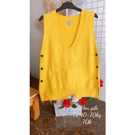 Áo len gile kiểu