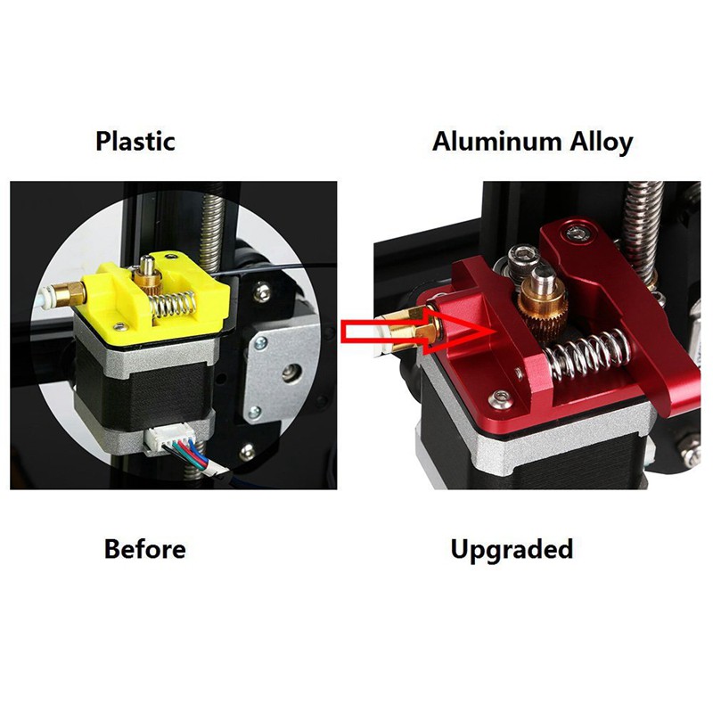 Phụ kiện đùn thay thế bằng nhôm dành cho máy in 3D Creality CR-10, CR-10S, CR-10 S4, CR-10 S5, RepRap Prusa i3, 1.75mm