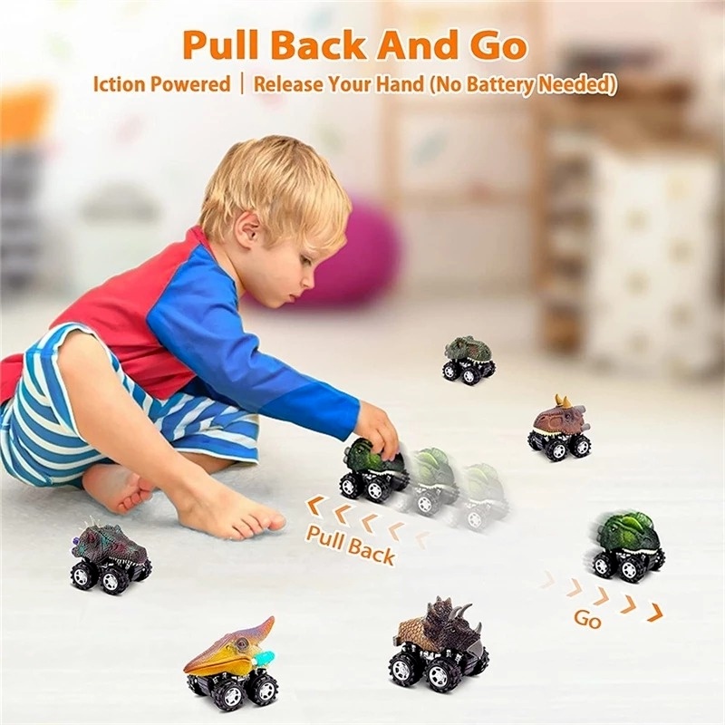 1 Mô Hình Xe Hơi Khủng Long Đồ Chơi Mini Cho Bé
