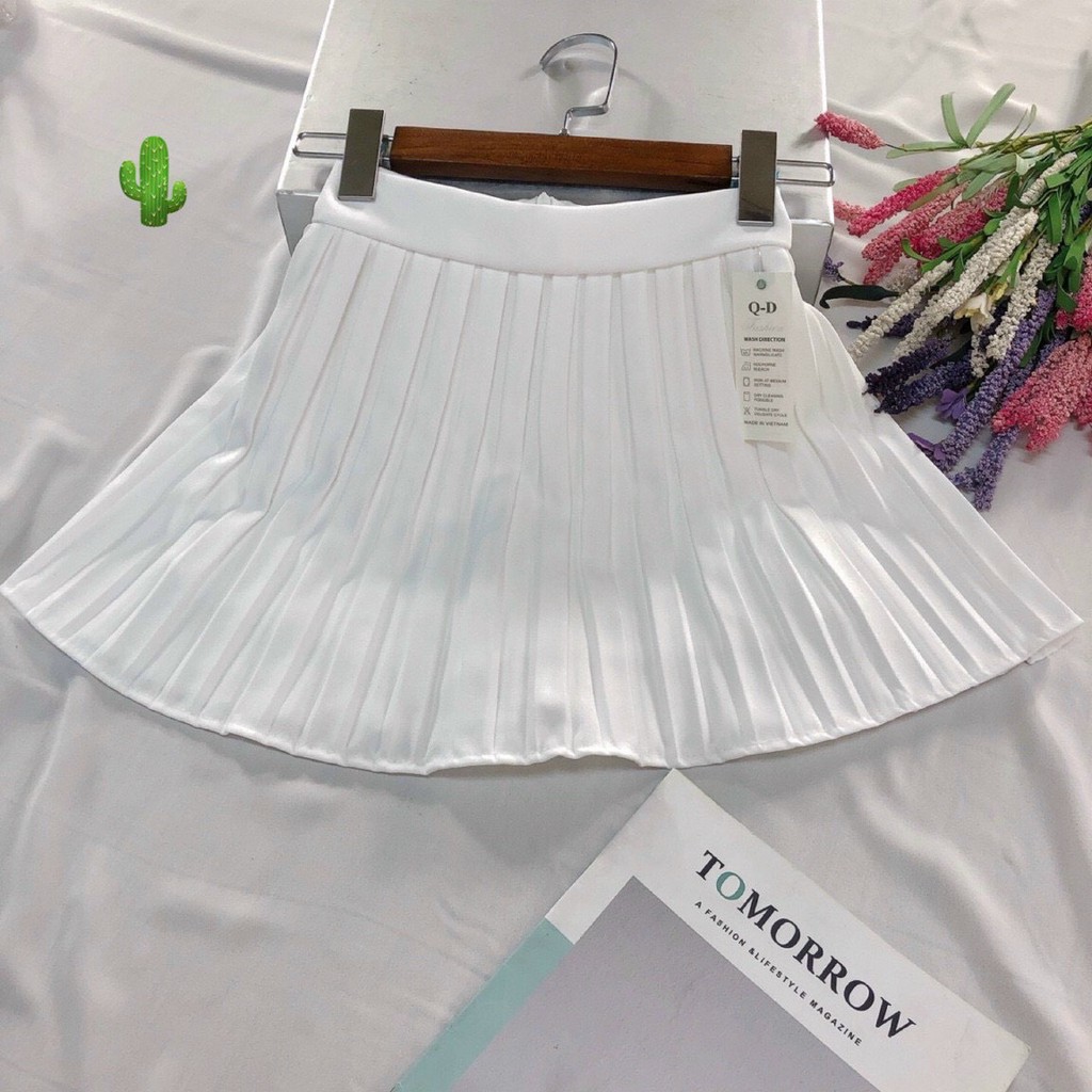 Chân váy dập li có lót trong chất vải mềm mịn lên form cực xinh | BigBuy360 - bigbuy360.vn