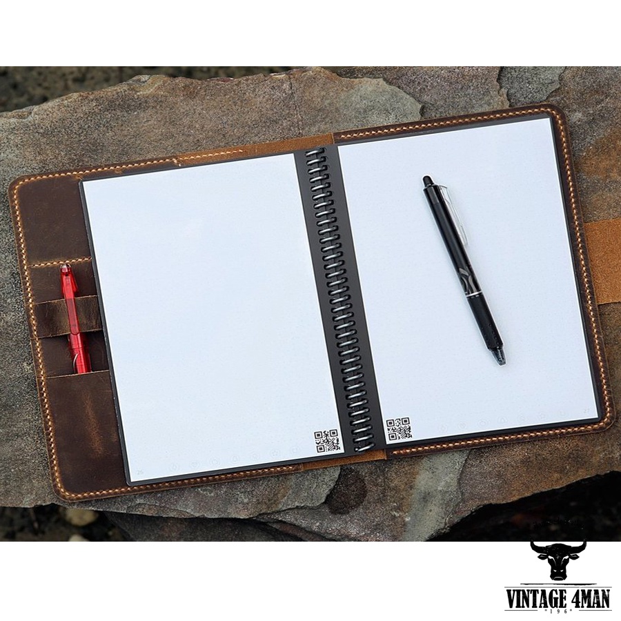 Túi Đựng Máy Tính Bảng, Số Tay Da Bò Thật handmade vintage retro / mã M19