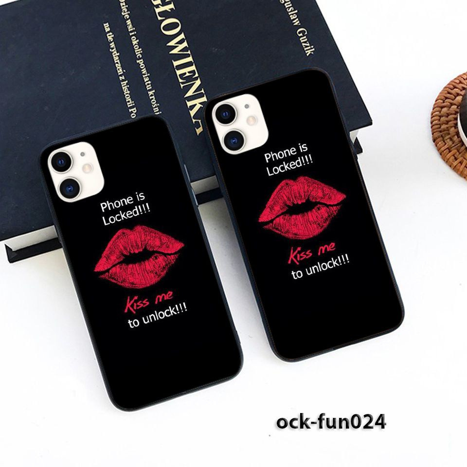 Ốp iPhone 11 in hình kissme to unlock - fun024 (Ốp dẻo chống bẩn chống sốc)