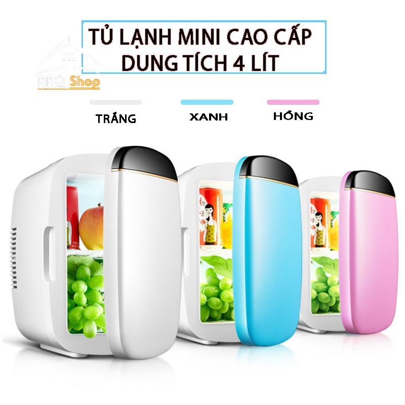Tủ lạnh, tủ mát mini dùng cả trong nhà, trên oto, xe hơi TẶNG BỘ CHUYỂN NGUỒN