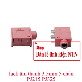 Jack âm thanh 3.5mm 5 chân PJ215 PJ325