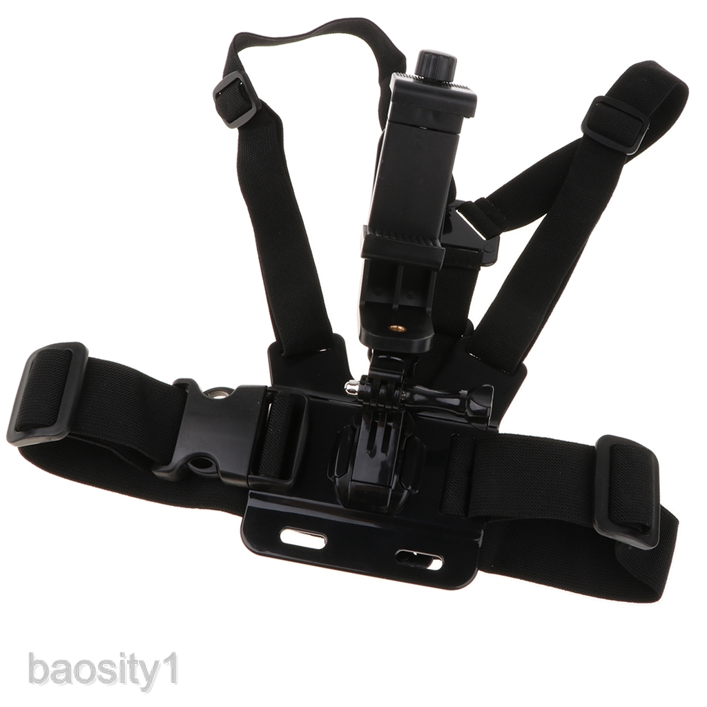 [Baosity1] Giá Đỡ Ngực Với Adapter Ngang + Ống Đứng Cho Điện Thoại Thông Minh Có Thể Điều Chỉnh Với Bất Kỳ Điện Thoại Mạnh Mẽ Nhất