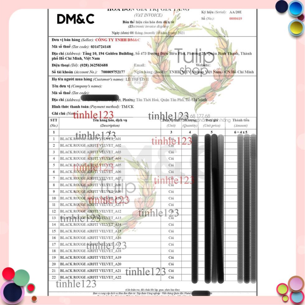 Son Kem Lì Black Rouge A12/A6/A26/A31/A32/a37/HV04/HV05/HG04_SIÊU HOT