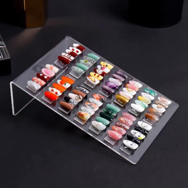 Bảng mica trưng mẫu nail để bàn(ko tặng kèm thanh dán móng)
