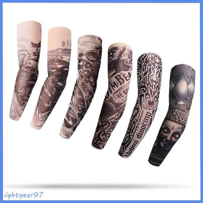 Găng Cánh Tay Chống Nắng / Tia Uv Bảo Vệ Hình Xăm Thoáng Khí