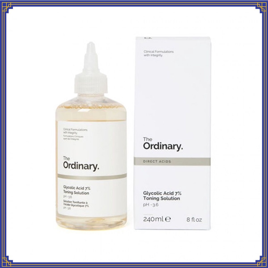 Toner tẩy da chết làm sạch Glycolic Acid 7% Toning Solution - The Ordinary ₠Λ