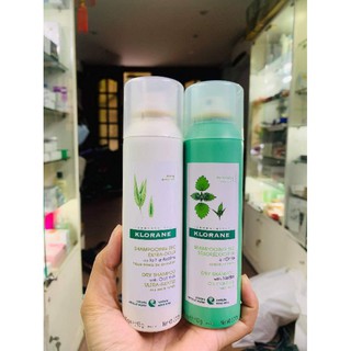 DẦU GỘI KHÔ Klorane Dry Shampoo 150ml làm sạch tóc, hỗ trợ tạo kiểu 150ml