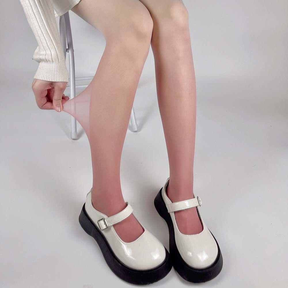 Tất Đen Siêu Mỏng Hở Đáy Phong Cách Lolita Cho Nữ