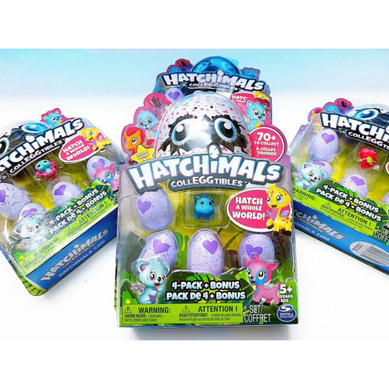 Hatchimal trứng xoa xoa trái tim đổi hồng xuất dư chuẩn xịn