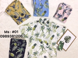 Áo hoa quả chất đũi tơ Thái (#01->#08)
