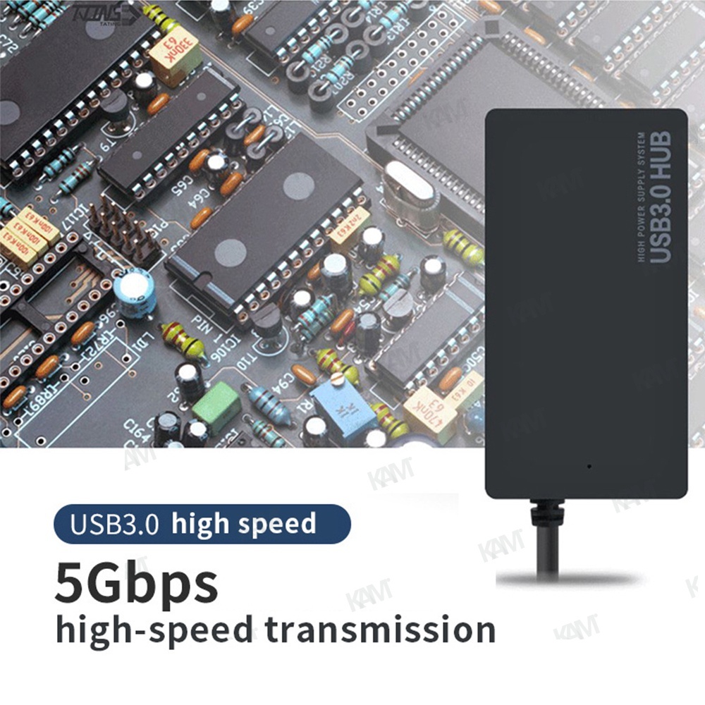 Kam Tốc độ cao USB 2.0 / 3.0 Bộ chuyển đổi Hub bên ngoài 4 cổng Tap Bộ mở rộng USB cho Máy tính xách tay Nhiều phụ kiện máy tính xách tay USB Tap.