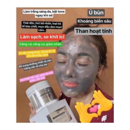 Mặt Nạ Than Hoạt Tính JEEARA CHARCOAL MUD DATE 02/08/2025